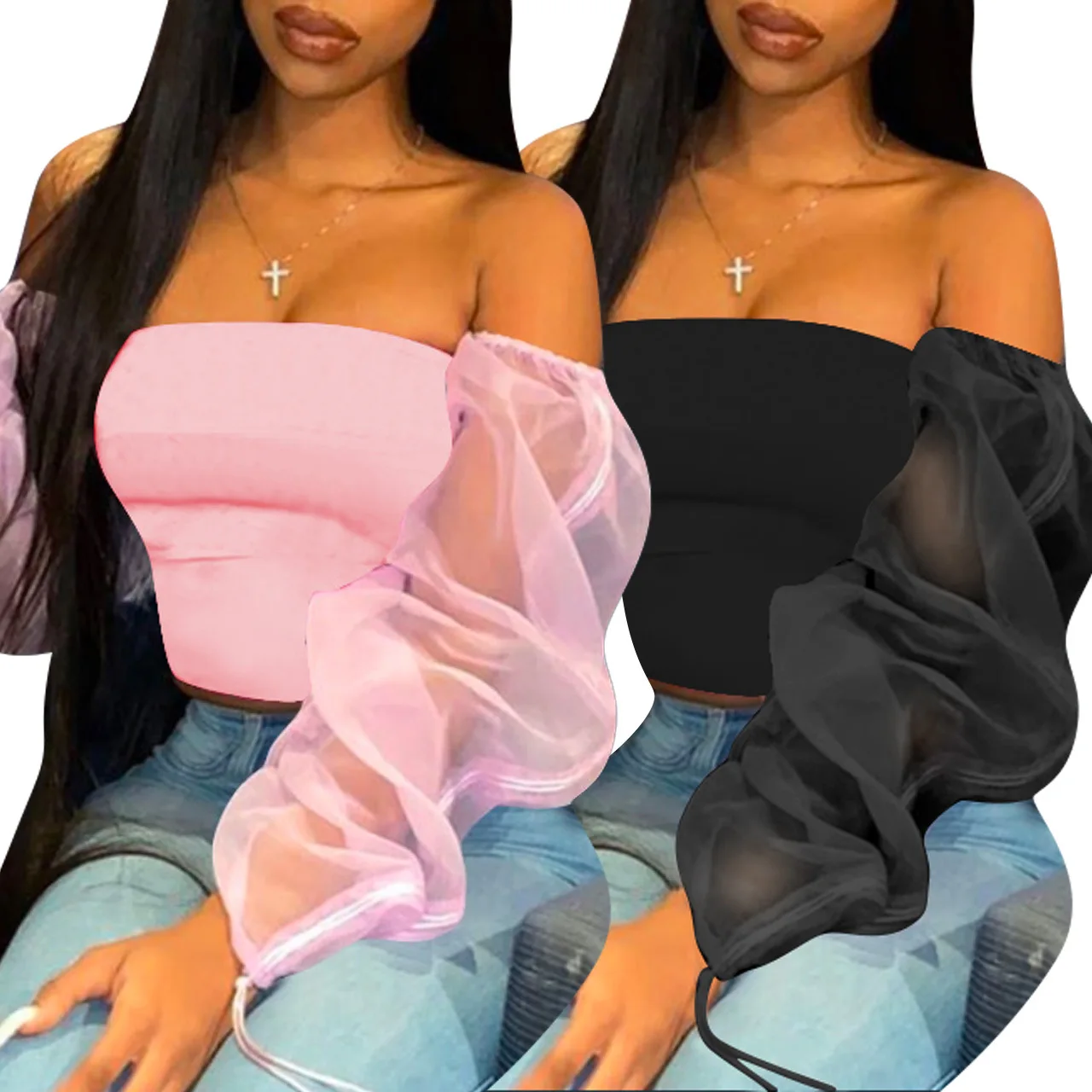 Echoine Women T-shirt Slash Neck Sexy Off Shoulder Casual Chic Fashion Long-Sleeved Perspective Tops Knitwear Elegant Streetwear
Echoine Women T-shirt Slash Neck Sexy Off Shoulder Casual Chic Fashion Long-Sleeved Perspective Tops Knitwear Elegant Streetwear