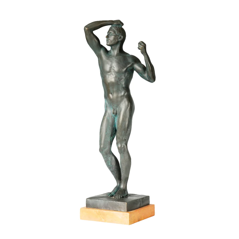 51CM Bronze Age Nude Man Statue Ancient Hellenistic Sculpture Antique Art Hot Casting Brass Collectible Home Decor 
51CM Bronze Age Nude Man Statue Ancient Hellenistic Sculpture Antique Art Hot Casting Brass Collectible Home Decor