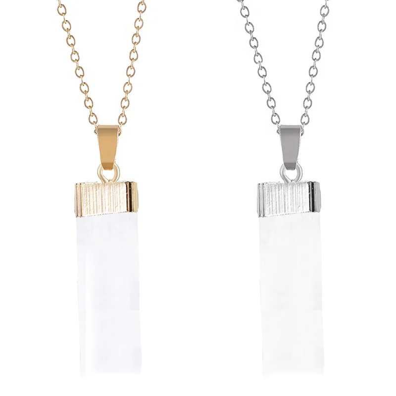 Natural Rough Gypsum Stone Pendant Necklaces White Selenite Healing Crystal Yoga Reiki DIY Pendant Necklace Jewelry Accessories
Natural Rough Gypsum Stone Pendant Necklaces White Selenite Healing Crystal Yoga Reiki DIY Pendant Necklace Jewelry Accessories