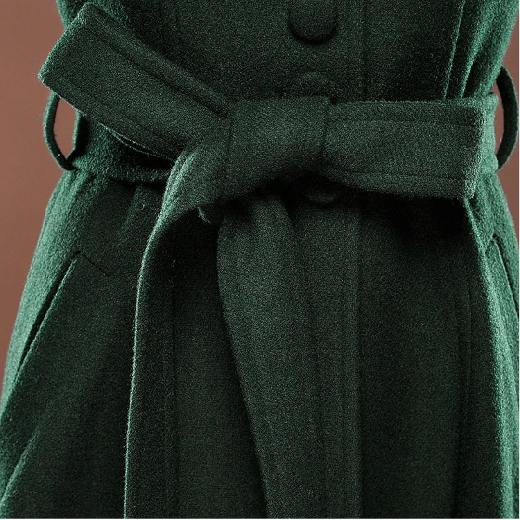 2020 NEW Autumn Winter Retro Wool Coat fashion Long Trench Coats Women Large Size Slim X Long Windbreaker Women's Clothing xa294
2020 NEW Autumn Winter Retro Wool Coat fashion Long Trench Coats Women Large Size Slim X Long Windbreaker Women's Clothing xa294
