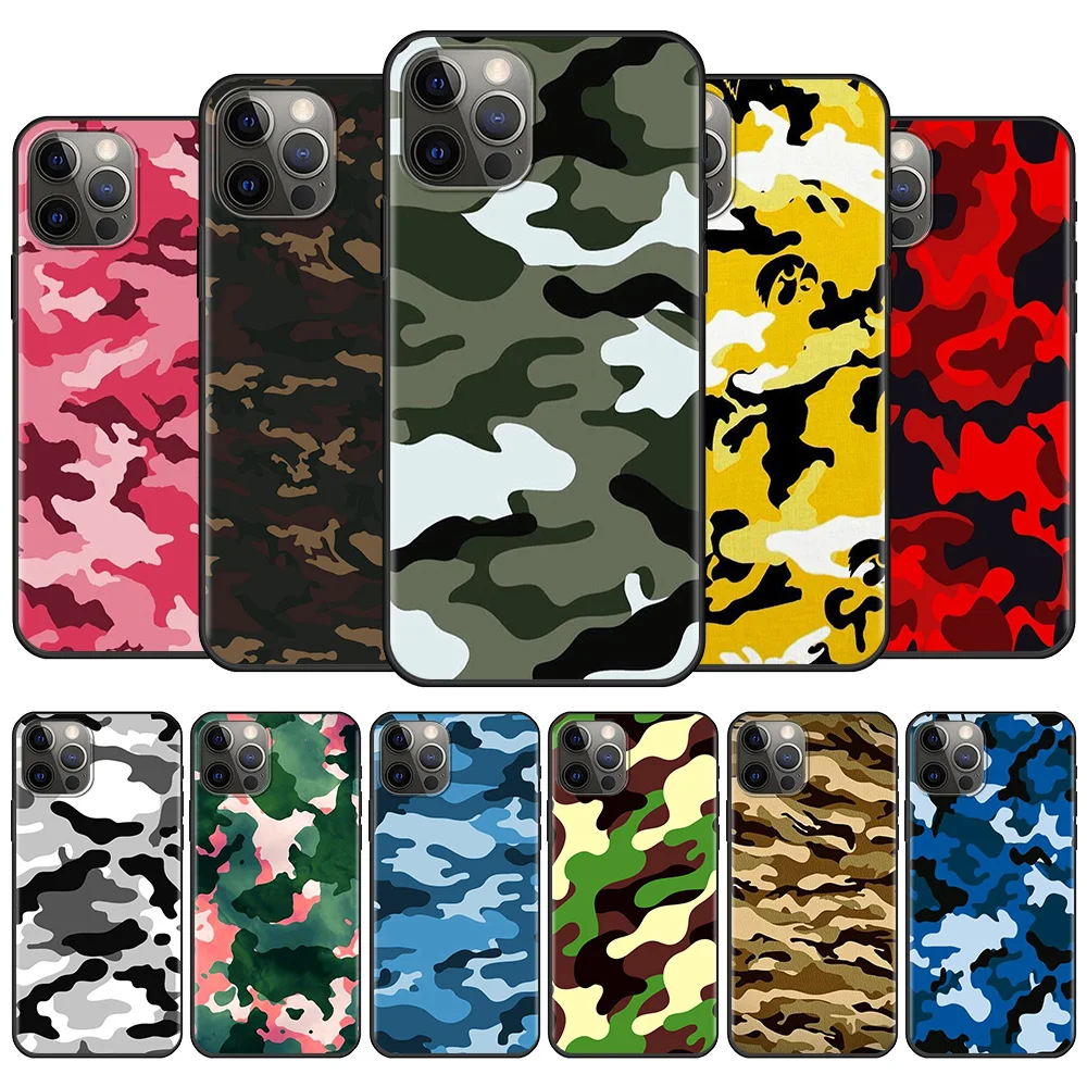 Camouflage Army Pattern Black Phone Case For iPhone 13 12 11 Pro Max 12 13 Mini X XS XR 6 6S 7 8 Plus 5 5S SE Silicone Fundas 
Camouflage Army Pattern Black Phone Case For iPhone 13 12 11 Pro Max 12 13 Mini X XS XR 6 6S 7 8 Plus 5 5S SE Silicone Fundas