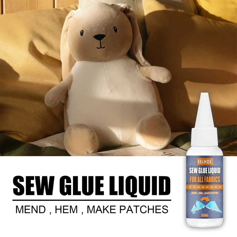 30ml Quick Sew Glue Plush Toy Repair Glue Washable Fabrics Composite Glue Suit Liquid Glue Sewing Accessories Waterproof
30ml Quick Sew Glue Plush Toy Repair Glue Washable Fabrics Composite Glue Suit Liquid Glue Sewing Accessories Waterproof