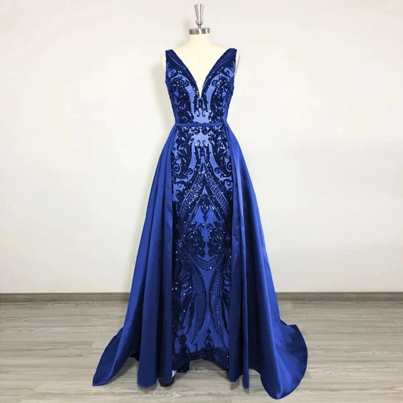 Luxury Elegant Mermaid Evening Dresses Sweetheart Sleeveless Lace Appliques Women Formal Prom Party Gowns Detachable Train
Luxury Elegant Mermaid Evening Dresses Sweetheart Sleeveless Lace Appliques Women Formal Prom Party Gowns Detachable Train