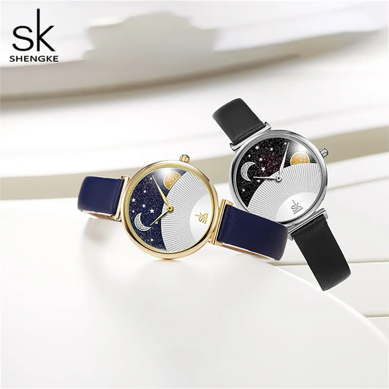 Shengke Romantic Starry Sky Women's Watches Top Brand Luxury Watch Women Leather Band Waterproof Quartz Watches Reloj Mujer
Shengke Romantic Starry Sky Women's Watches Top Brand Luxury Watch Women Leather Band Waterproof Quartz Watches Reloj Mujer