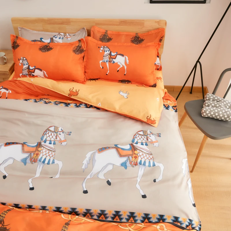 cute cartoon Horse bedding set nordic style modern bed linen duvet cover pillowcase bed sheet sets for adult children queen king
cute cartoon Horse bedding set nordic style modern bed linen duvet cover pillowcase bed sheet sets for adult children queen king