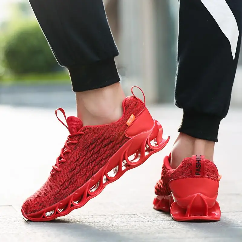 High Quality New Men Running Shoes Blade Cushioning Men Sneakers Breathable Comfortable Tide Shoes Outdoor Walking Jogging Shoes
High Quality New Men Running Shoes Blade Cushioning Men Sneakers Breathable Comfortable Tide Shoes Outdoor Walking Jogging Shoes