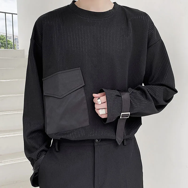 Футболка мужская с карманами и соединением, Повседневная Свободная Модная рубашка с длинным рукавом в стиле Харадзюку, футболка уличная од...
Футболка мужская с карманами и соединением, Повседневная Свободная Модная рубашка с длинным рукавом в стиле Харадзюку, футболка уличная од...