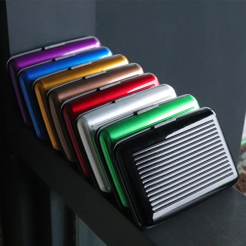 Company Gift Aluminium Alloy xin yong ka bao Card Case Aluminum Surface Color Card Box Antimagnetic Bankcards Box
Company Gift Aluminium Alloy xin yong ka bao Card Case Aluminum Surface Color Card Box Antimagnetic Bankcards Box