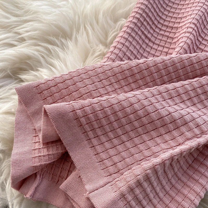 Knitted Dress 2021 Women Simple Summer Solid Party Dresses Sexy Off Shoulder Halter Collar Slim Mid-calf Dress Vestidos Mujer
Knitted Dress 2021 Women Simple Summer Solid Party Dresses Sexy Off Shoulder Halter Collar Slim Mid-calf Dress Vestidos Mujer