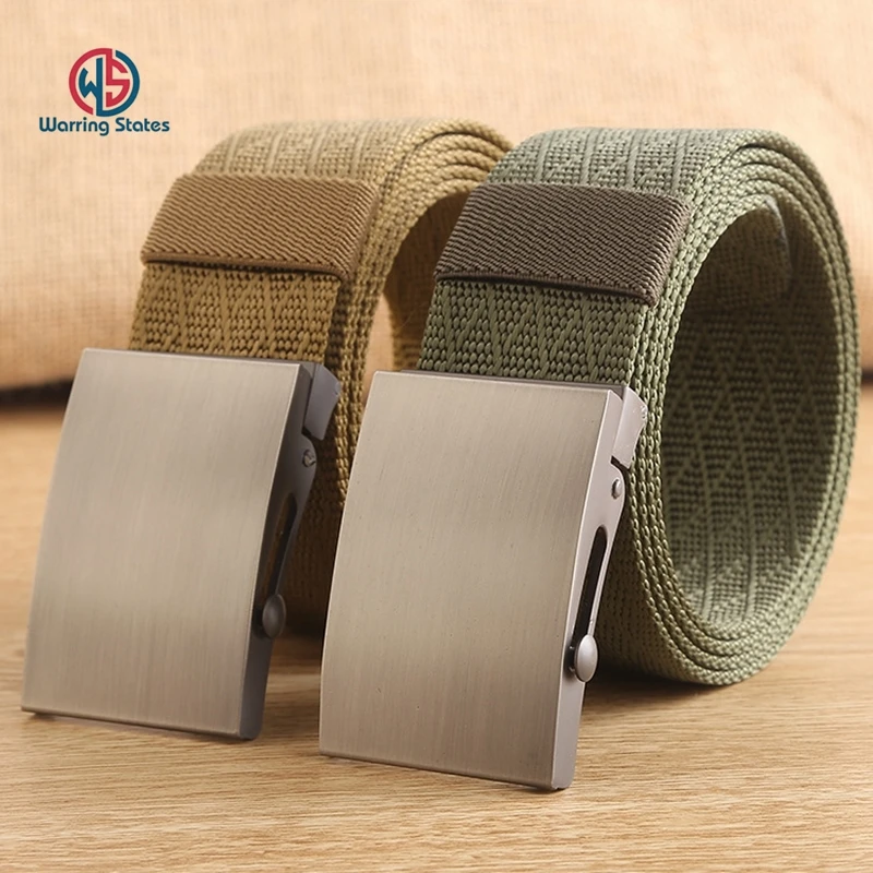 Warring States Hot Sale Male High Quality Nylon Belt Waist Unisex Automatic Buckle Military Fans Tactical Canvas Belt for Man
Warring States Hot Sale Male High Quality Nylon Belt Waist Unisex Automatic Buckle Military Fans Tactical Canvas Belt for Man