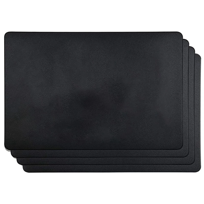 JEYL 4PCS Heat-Resistant Placemats, Artificial Leather Placemats, Waterproof, Non-Slip, Washable Kitchen Placemats, (Black)
JEYL 4PCS Heat-Resistant Placemats, Artificial Leather Placemats, Waterproof, Non-Slip, Washable Kitchen Placemats, (Black)