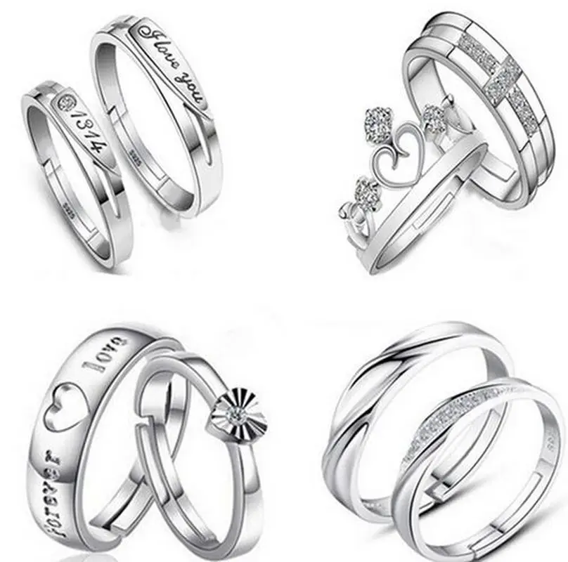 S925 silver couple ring new authentic Korean Korean couple ring diamond crown wedding diamond ring zircon ring ring jewelry
S925 silver couple ring new authentic Korean Korean couple ring diamond crown wedding diamond ring zircon ring ring jewelry