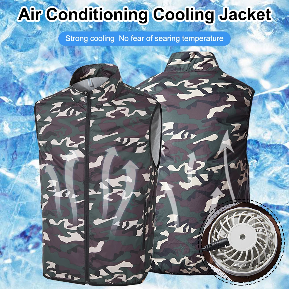 Summer Fan Cooling Vests Air Conditioning Cool Coat with 2 USB Powered Fans Outdoor Breathable Vest Summer Cooling Coats for Men
Summer Fan Cooling Vests Air Conditioning Cool Coat with 2 USB Powered Fans Outdoor Breathable Vest Summer Cooling Coats for Men