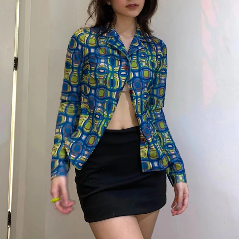 WeiYao Abstract Print Fairycore Cardigan Shirts Women Aesthetic Vintage Button Up Grunge Tops Clothes Retro Cute Insta Outfits
WeiYao Abstract Print Fairycore Cardigan Shirts Women Aesthetic Vintage Button Up Grunge Tops Clothes Retro Cute Insta Outfits