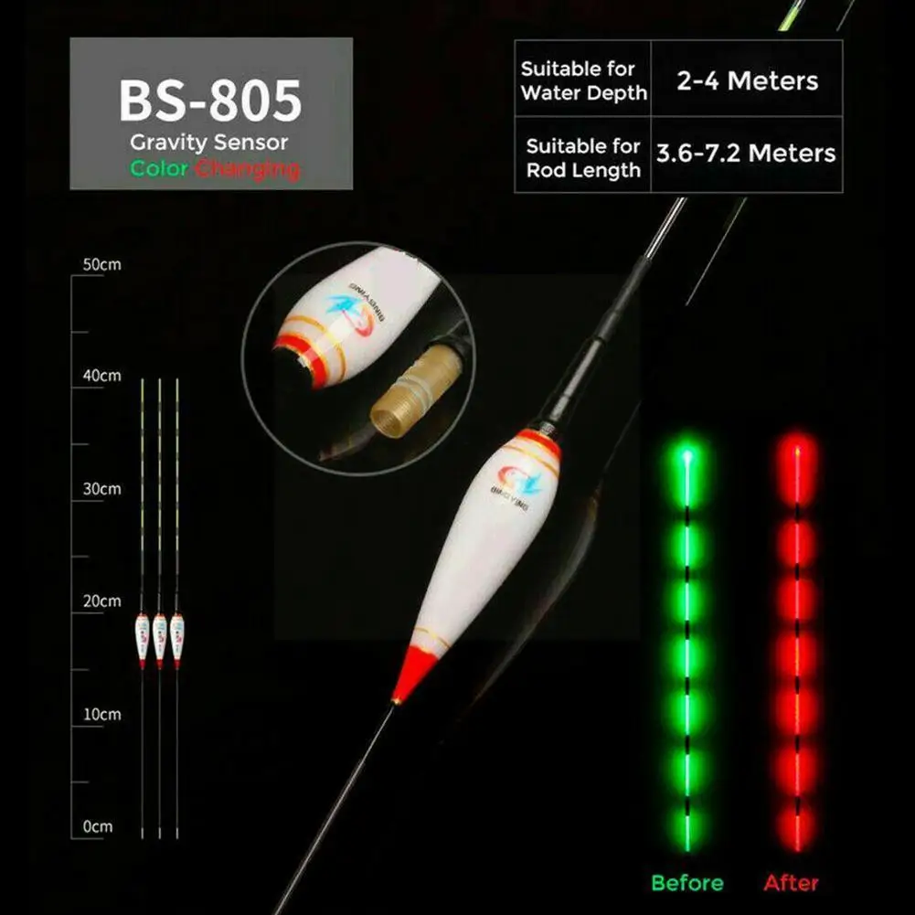 Alarm Bite Hook Discoloration Electronic Drift Fishing Gear Drift Luminous Microgravity Buoy Sensor Z9o5
Alarm Bite Hook Discoloration Electronic Drift Fishing Gear Drift Luminous Microgravity Buoy Sensor Z9o5