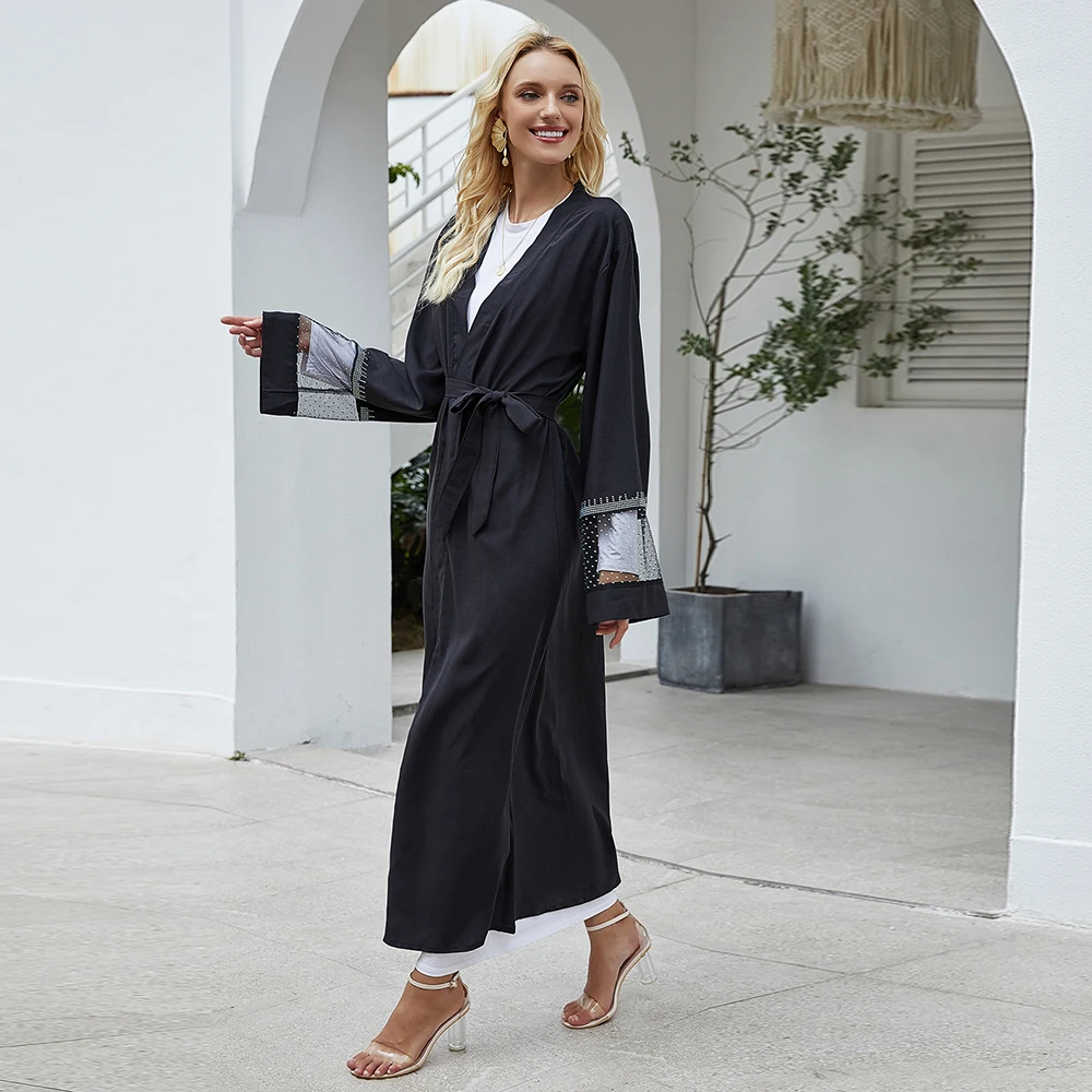 Mesh Backless Beaded Kimono Abaya Dubai Muslim Turkey Fashion Black Cardigan Open Abaya Diamond Eid Mubarak Islamic Clothing New
Mesh Backless Beaded Kimono Abaya Dubai Muslim Turkey Fashion Black Cardigan Open Abaya Diamond Eid Mubarak Islamic Clothing New