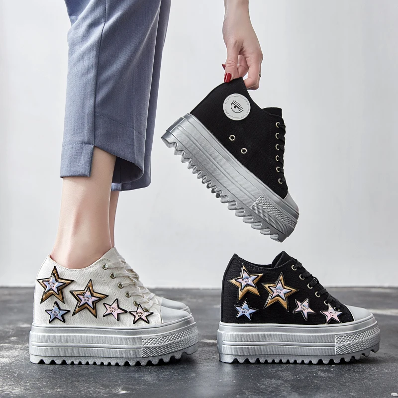 2021 Shaking the earth king fashion shoes women's star denim sports casual shoes platform muffin 10cm
2021 Shaking the earth king fashion shoes women's star denim sports casual shoes platform muffin 10cm
