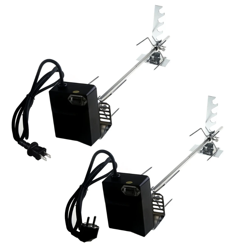 H7EA Universal Automatic Grill Rotisserie Kit with 4W Electric Motor BBQ Bracket Roaster Spit Rod Meat Fork Complete Holders
H7EA Universal Automatic Grill Rotisserie Kit with 4W Electric Motor BBQ Bracket Roaster Spit Rod Meat Fork Complete Holders