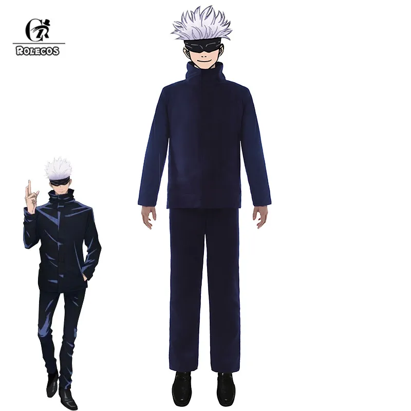 ROLECOS Gojo Satoru Cosplay Costume Anime Jujutsu Kaisen Cosplay Costume Men Uniform Halloween Top Pants Blindfold Full Set
ROLECOS Gojo Satoru Cosplay Costume Anime Jujutsu Kaisen Cosplay Costume Men Uniform Halloween Top Pants Blindfold Full Set