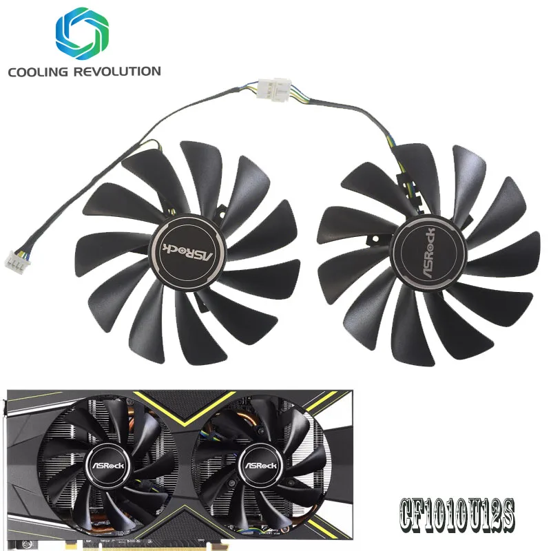 95MM CF1010U12S DC12V 0.45A 4Pin RX5600XT RX5700XT Graphics Fan for ASRock RX 5600 XT RX 5700 XT Challenger
95MM CF1010U12S DC12V 0.45A 4Pin RX5600XT RX5700XT Graphics Fan for ASRock RX 5600 XT RX 5700 XT Challenger