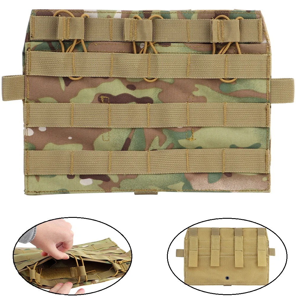 Tactical Triple Magazine Pouch M4 5.56 Vest Molle Front Plate Panel Flap Detatchable 1000D Nylon Mag Bag Hunting Accessories
Tactical Triple Magazine Pouch M4 5.56 Vest Molle Front Plate Panel Flap Detatchable 1000D Nylon Mag Bag Hunting Accessories