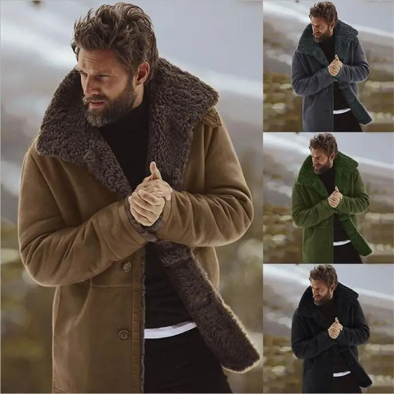 2021 Winter Men Coat Fashion Brand Clothing Fleece Lined Thick Warm Woolen Overcoat Male Wool Blend Men's Coat Plus Size
2021 Winter Men Coat Fashion Brand Clothing Fleece Lined Thick Warm Woolen Overcoat Male Wool Blend Men's Coat Plus Size