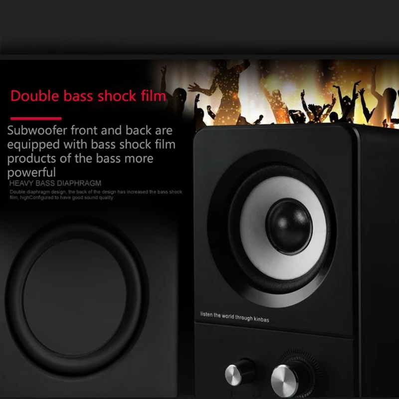 X7 stereo Subwoofer notebook desktop computer 3.5mm audio lossless HiF portable multimedia Stereo USB power mini speaker
X7 stereo Subwoofer notebook desktop computer 3.5mm audio lossless HiF portable multimedia Stereo USB power mini speaker
