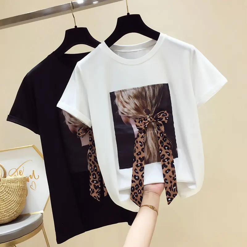 Short-sleeved t-shirt women's summer new style western loose printed tops round neck compassionate shirts
Short-sleeved t-shirt women's summer new style western loose printed tops round neck compassionate shirts
