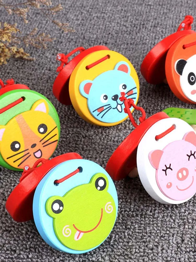 Wooden Puzzle Early Education Cartoon Musical Instrument Toy Animal Castanets Toy Children Early Education Toys Random Colors 
Wooden Puzzle Early Education Cartoon Musical Instrument Toy Animal Castanets Toy Children Early Education Toys Random Colors