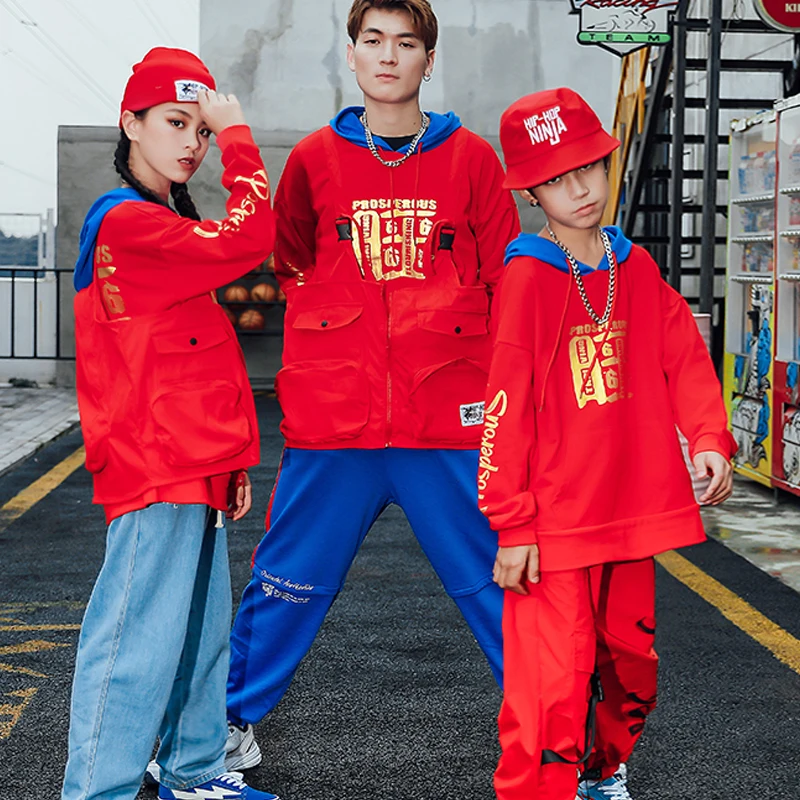 2022 Red Hip Hop Clothing Kids Hoodies Tops Girls Boys Loose Trousers Modern Ballroom Dance Clothes Hip Hop Festive Rave Wear
2022 Red Hip Hop Clothing Kids Hoodies Tops Girls Boys Loose Trousers Modern Ballroom Dance Clothes Hip Hop Festive Rave Wear