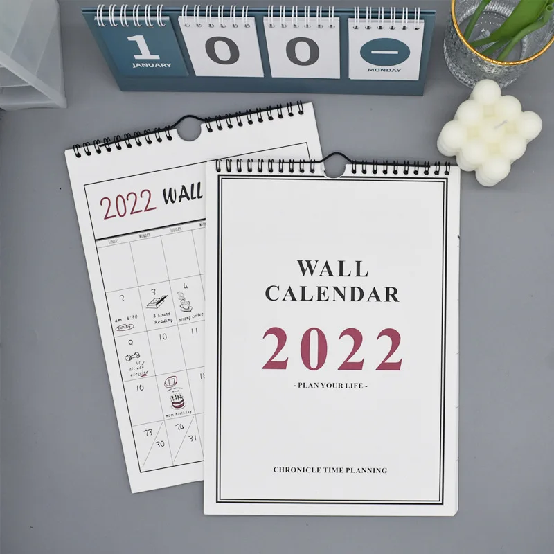 2 Designs New 2022 Simple Wall Calendar INS Style Weekly Monthly Planner Schedule Daily Organizer 2021.09~2022.12
2 Designs New 2022 Simple Wall Calendar INS Style Weekly Monthly Planner Schedule Daily Organizer 2021.09~2022.12