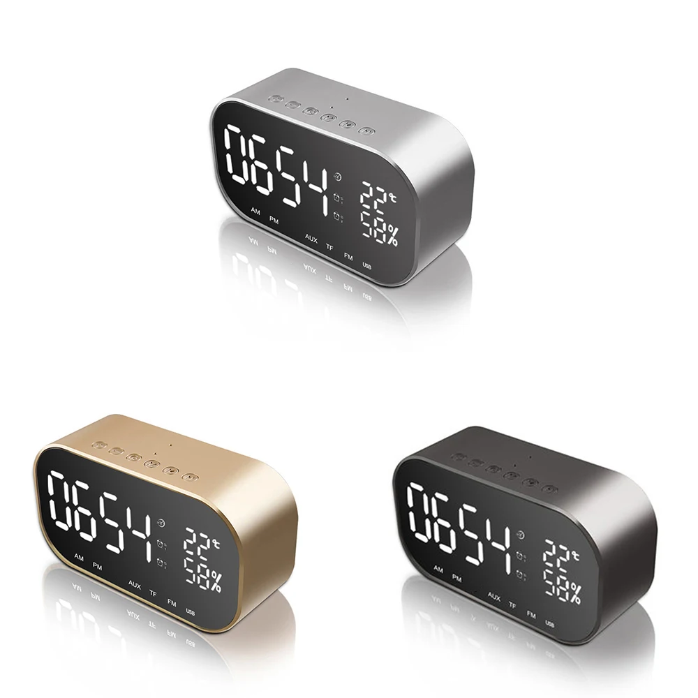 New Multifunction LED Livingroom Alarm Clock Portable WIFI Mini Subwoofer Speaker Mirror Function balck/gold/grey
New Multifunction LED Livingroom Alarm Clock Portable WIFI Mini Subwoofer Speaker Mirror Function balck/gold/grey