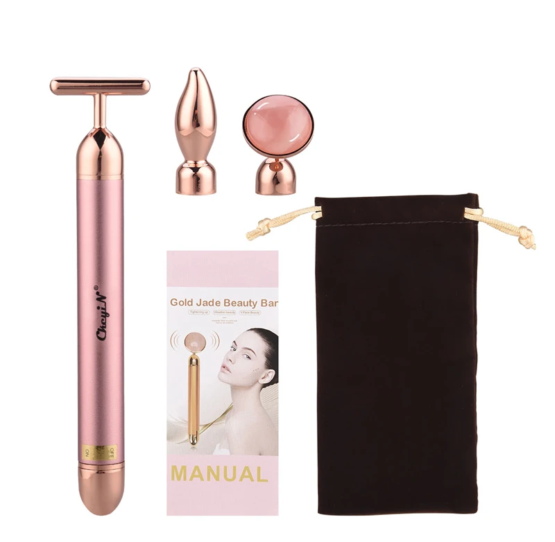 CkeyiN 3 In 1 Electric Rose Quartz Jade Roller Beauty Bar Vibrating Facial Massager Anti Aging Wrinkle Remover Skin Tightening
CkeyiN 3 In 1 Electric Rose Quartz Jade Roller Beauty Bar Vibrating Facial Massager Anti Aging Wrinkle Remover Skin Tightening