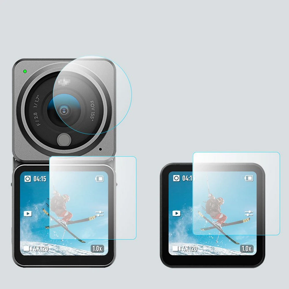 Комплект защитной пленки для объектива камеры DJI OSMO Action 2 закаленное стекло + 2 Защитных экрана Сменные аксессуары для защиты от царапин
Комплект защитной пленки для объектива камеры DJI OSMO Action 2 закаленное стекло + 2 Защитных экрана Сменные аксессуары для защиты от царапин