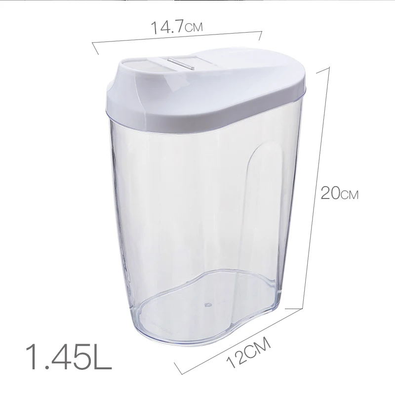 1.45L Washing Powder Bucket Household Covered Sealed Bottle Creative Transparent Container Storage Tank Box With Washing Powder
1.45L Washing Powder Bucket Household Covered Sealed Bottle Creative Transparent Container Storage Tank Box With Washing Powder