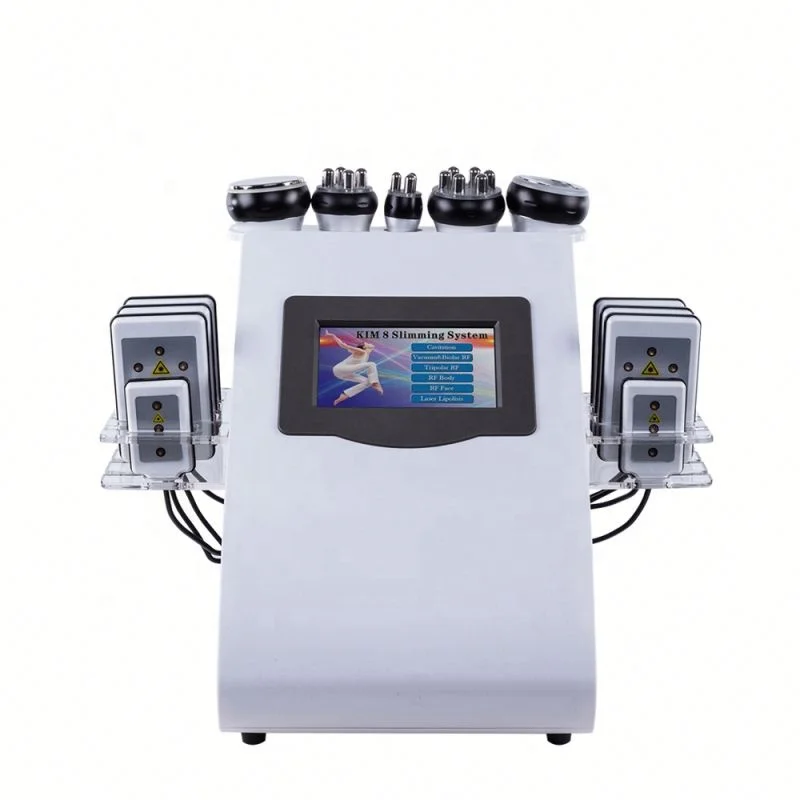 

6 in 1 40K Ultrasonic Liposuction Cavitation Multipolar Tripolar Sixpolar Bipolar RF Vacuum Slimming Machine Weigh Loss Fat Burn