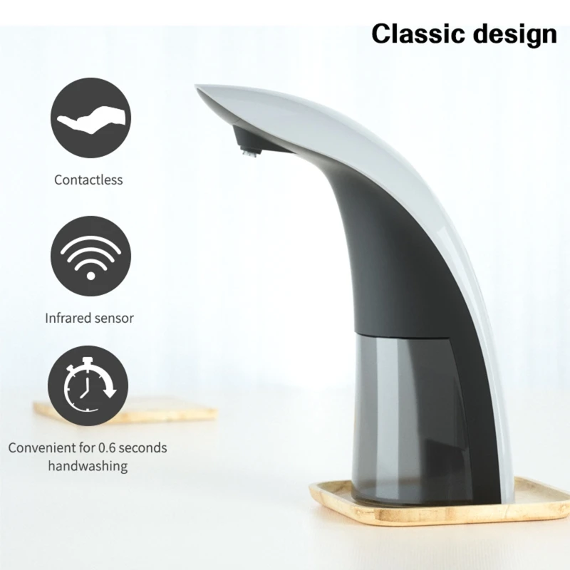 330ML Automatic Touchless Soap Dispenser Portable Hand Cleanner Induction Sterilize Auto Hand Infrared Wall-mounted 19QB
330ML Automatic Touchless Soap Dispenser Portable Hand Cleanner Induction Sterilize Auto Hand Infrared Wall-mounted 19QB