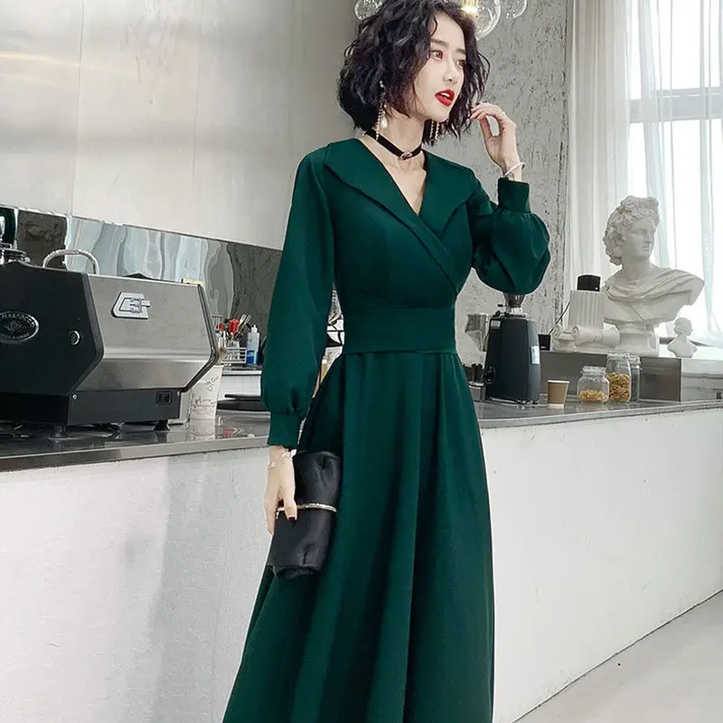 2021 Spring Autumn Vintage Party Dress Women Evening French Elegant Female Casual Long Sleeve V-neck Bandage Midi Dresses Y410
2021 Spring Autumn Vintage Party Dress Women Evening French Elegant Female Casual Long Sleeve V-neck Bandage Midi Dresses Y410