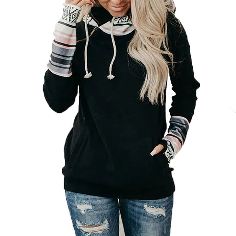2020 Autumn Winter New Women's Printed Zipper Stitching Thickened All-Match Hooded Sweatshirt Casual Pocket Hoodies Oversized
2020 Autumn Winter New Women's Printed Zipper Stitching Thickened All-Match Hooded Sweatshirt Casual Pocket Hoodies Oversized