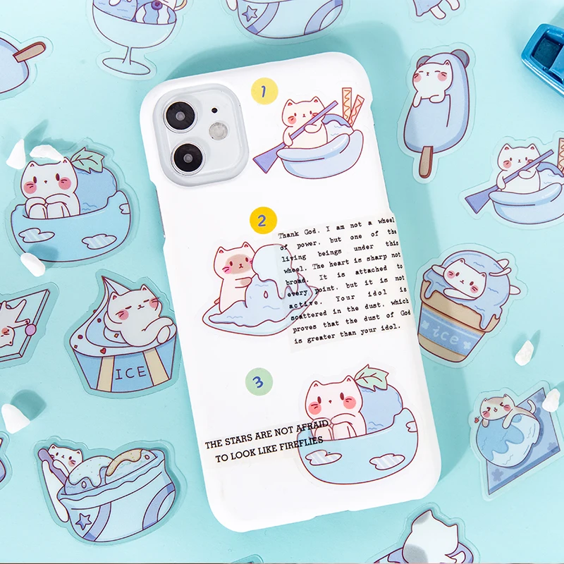 45pcs Cartoon Cat Stickers cute Stationery Sticker Stick Labels Decorative Scrapbooking notebooks Diy Diary Album Supplies
45pcs Cartoon Cat Stickers cute Stationery Sticker Stick Labels Decorative Scrapbooking notebooks Diy Diary Album Supplies