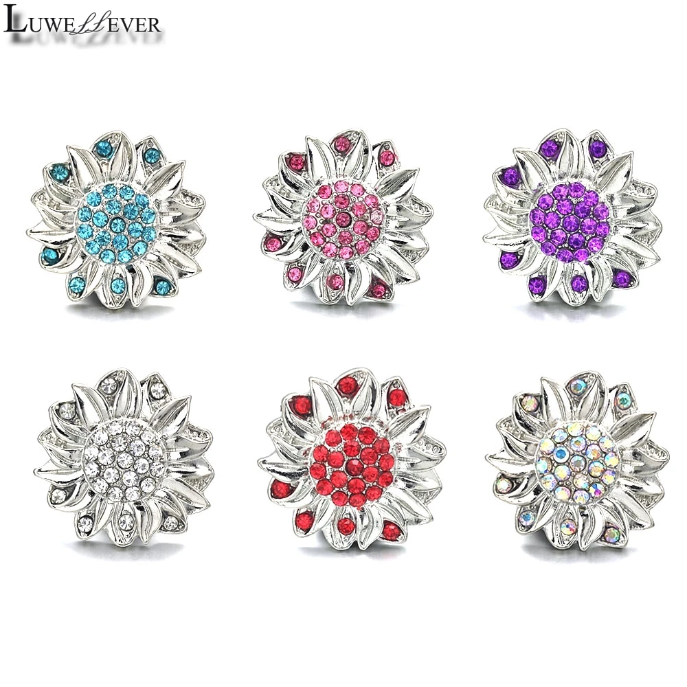 New Component 073 Flower Crystal 18mm Metal Snap Button For Bracelet Necklace Interchangeable Jewelry Accessorie Findings
New Component 073 Flower Crystal 18mm Metal Snap Button For Bracelet Necklace Interchangeable Jewelry Accessorie Findings
