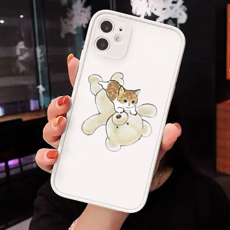 Cute cat illustration mushroom bear Phone Case Matte transparent For White iPhone 12 Mini 11 Pro XR XS Max 7 8 Plus X Back Cover
Cute cat illustration mushroom bear Phone Case Matte transparent For White iPhone 12 Mini 11 Pro XR XS Max 7 8 Plus X Back Cover