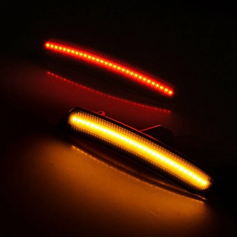 4Pcs Front Rear Bumper Smoked Lens Amber LED Side Marker Lights Bumper Lamp Reflector for Chevy Camaro 2016-2019 6Th
4Pcs Front Rear Bumper Smoked Lens Amber LED Side Marker Lights Bumper Lamp Reflector for Chevy Camaro 2016-2019 6Th