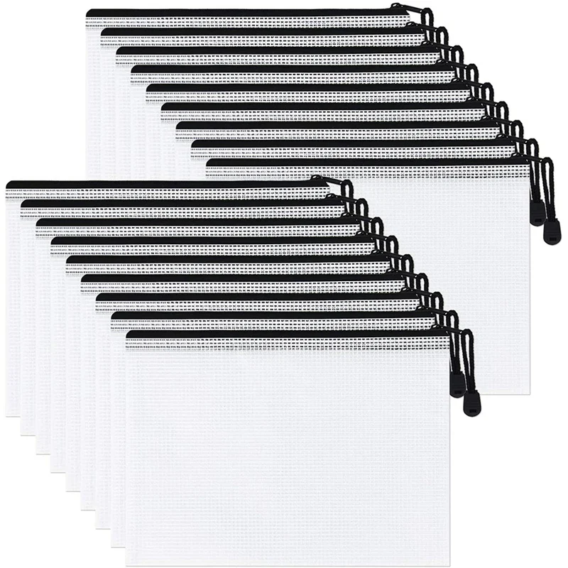 18 упаковок, сетчатые мешочки на молнии A5, мешочки для файлов на молнии, сумки для хранения настольных игр для школы, офиса и путешествий
18 упаковок, сетчатые мешочки на молнии A5, мешочки для файлов на молнии, сумки для хранения настольных игр для школы, офиса и путешествий