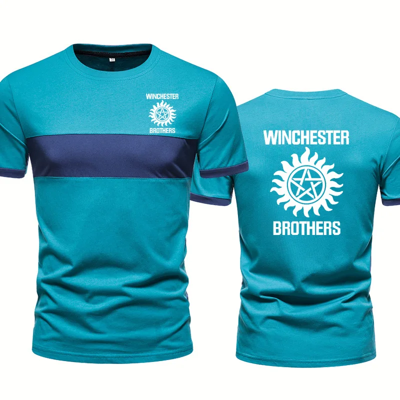 Футболка мужская с принтом Winchester Brother, модная кофта из хлопка с короткими рукавами, в стиле хип-хоп, в стиле Харадзюку, лето
Футболка мужская с принтом Winchester Brother, модная кофта из хлопка с короткими рукавами, в стиле хип-хоп, в стиле Харадзюку, лето
