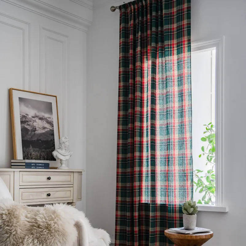 1PCS 1.4M Wide Nordic Retro Plaid Cotton Linen Curtain Semi-shading Living Room Balcony Bedroom Curtains Home Decoration
1PCS 1.4M Wide Nordic Retro Plaid Cotton Linen Curtain Semi-shading Living Room Balcony Bedroom Curtains Home Decoration