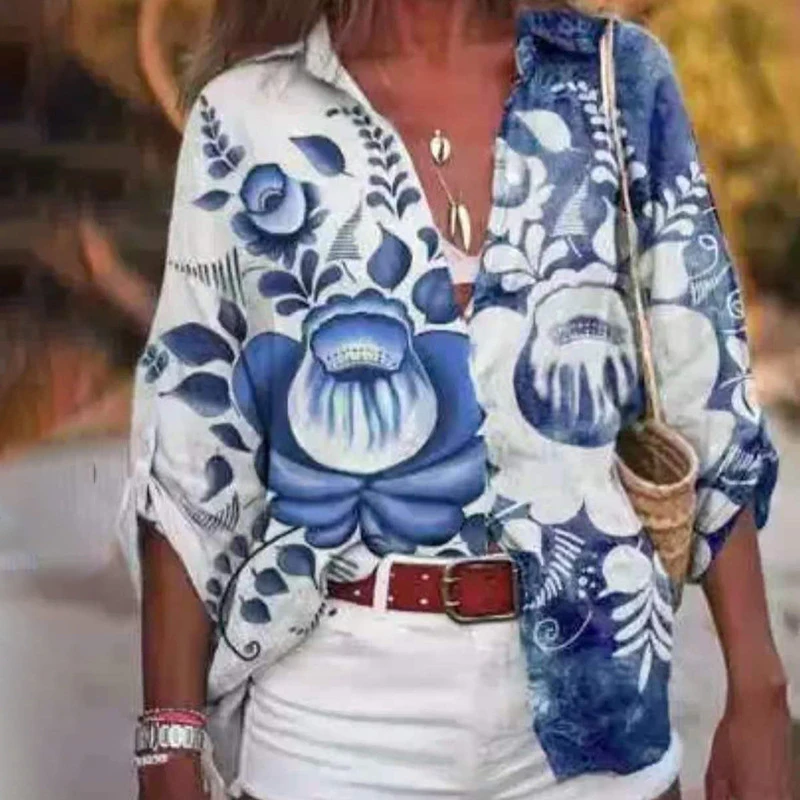 2021 Autumn Floral Prints Vintage Shirt Women Long Sleeve Buttoned Turn-down Collar Blouse New Fashion Ladies Loose Blouses Tops
2021 Autumn Floral Prints Vintage Shirt Women Long Sleeve Buttoned Turn-down Collar Blouse New Fashion Ladies Loose Blouses Tops