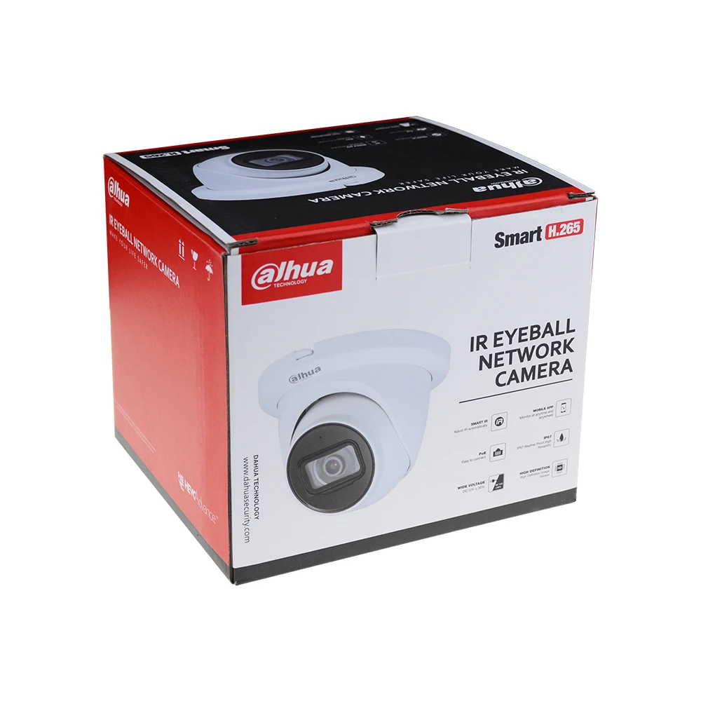 Dahua Original IPC-HDW2431TM-AS-S2 4MP H.264+/H.265+ WDR built-in Mic IP67 POE Lite IR Fixed-focal Eyeball Network Camera
Dahua Original IPC-HDW2431TM-AS-S2 4MP H.264+/H.265+ WDR built-in Mic IP67 POE Lite IR Fixed-focal Eyeball Network Camera