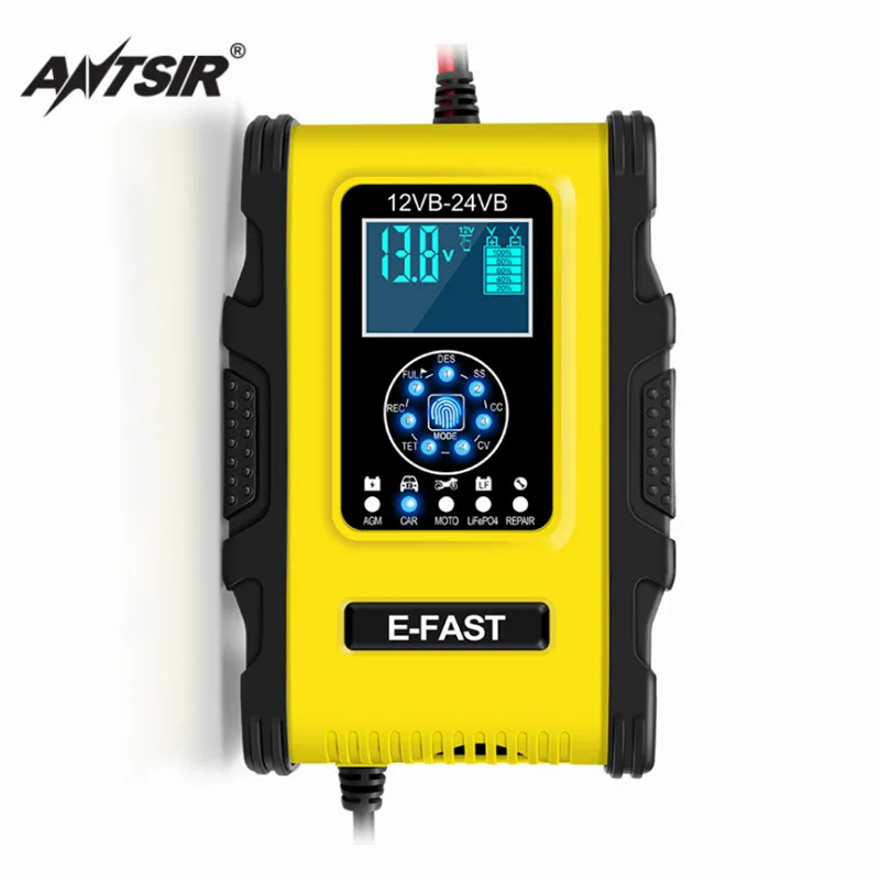 Car Battery Charger 12V/24V 8A 3-Stage Motorcycle Automatic charging Intelligent Pulse Repair Charger Smart Digital Display
Car Battery Charger 12V/24V 8A 3-Stage Motorcycle Automatic charging Intelligent Pulse Repair Charger Smart Digital Display