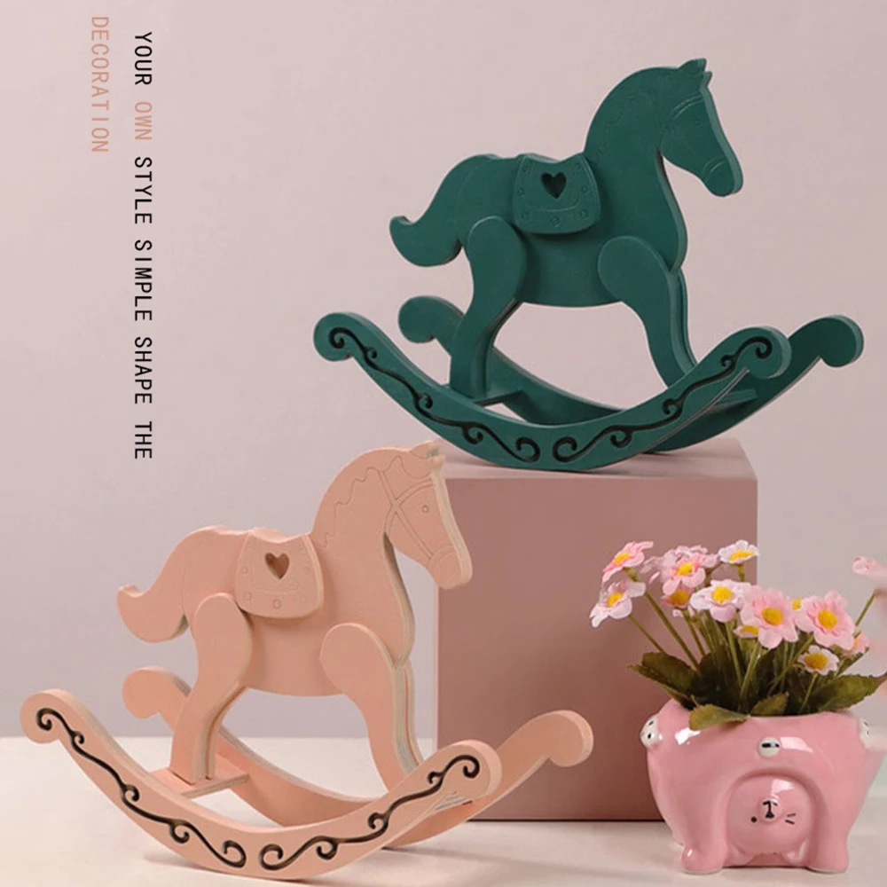 Wooden Rocking Horse Table Decoration Craft Home Art Furnishing Statue Ornament Cute Animal Trojan Toy Nursery Decor
Wooden Rocking Horse Table Decoration Craft Home Art Furnishing Statue Ornament Cute Animal Trojan Toy Nursery Decor